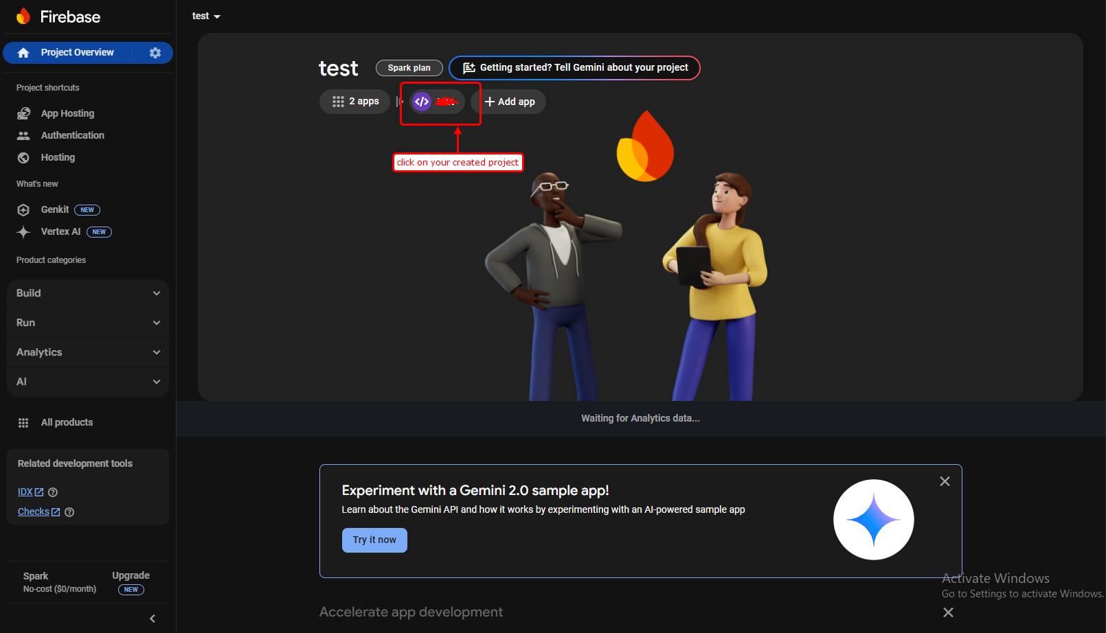 firebase setup
