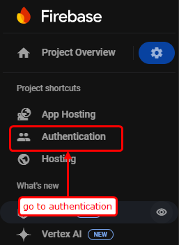 firebase setup