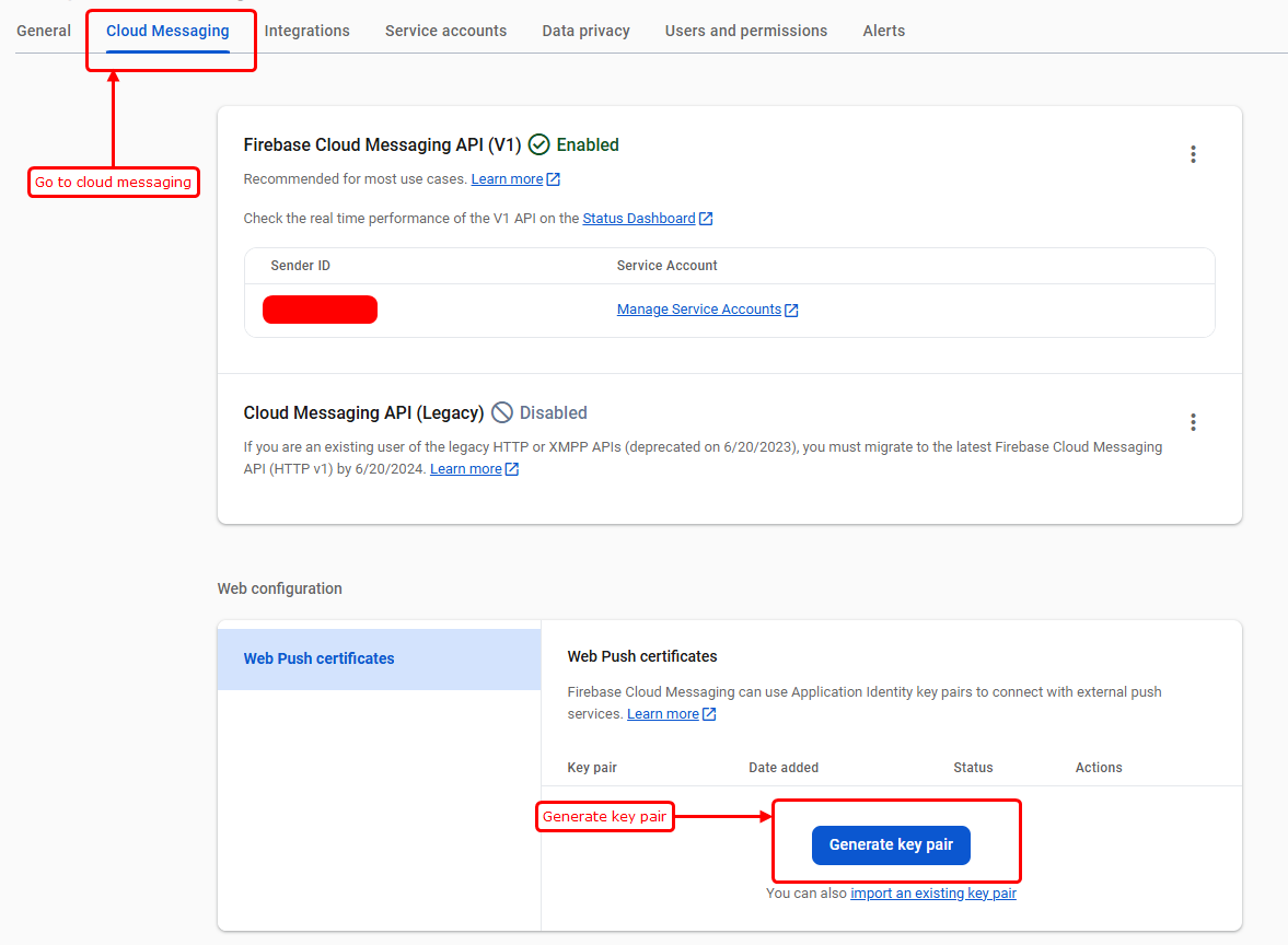 firebase setup